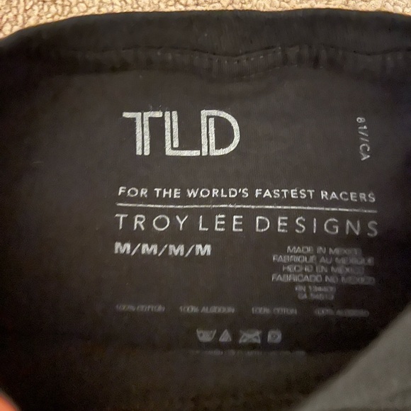 Men’s Troy Lee Design Black T Shirt - Picture 2 of 2